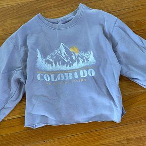 Colorado Cropped Crewneck Sweatshirt